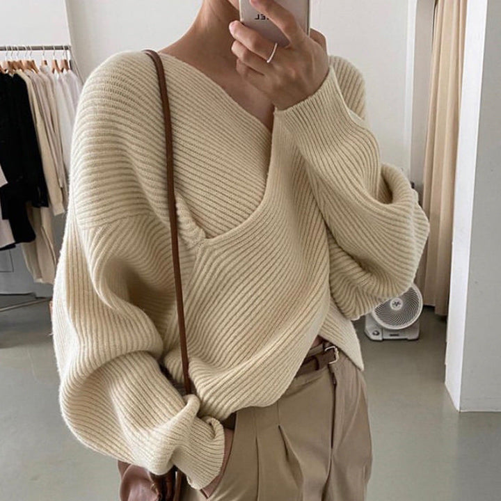 Benilde | Pull en maille croisée chic