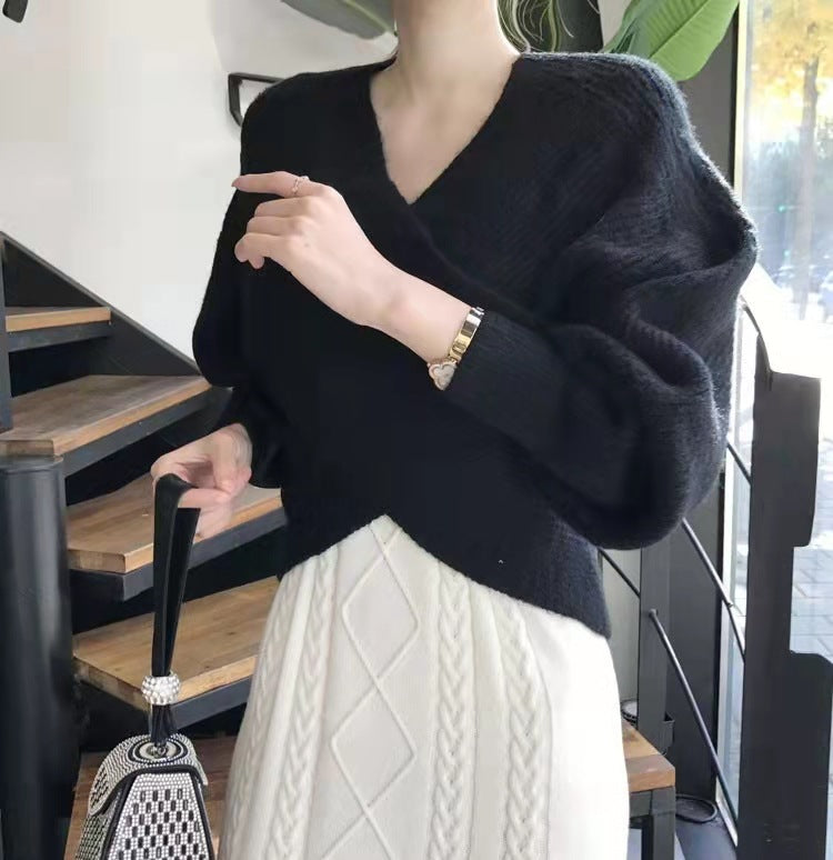 Benilde | Pull en maille croisée chic