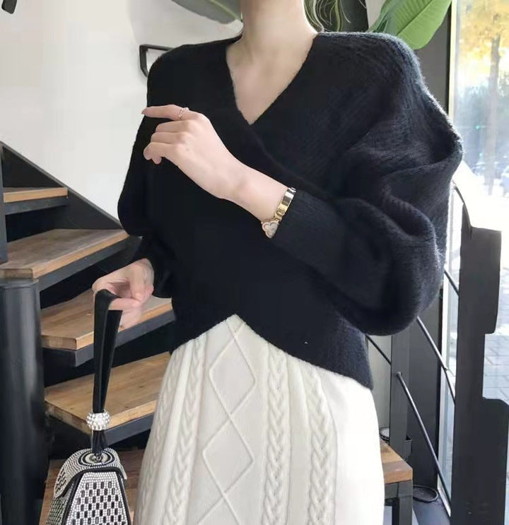 Benilde | Pull en maille croisée chic