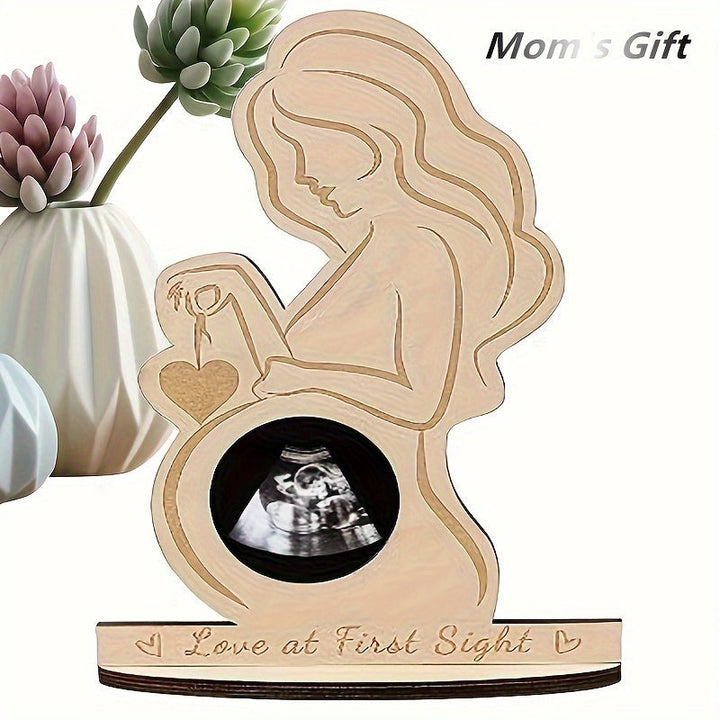 EchoLove – Cadre photo écho pour bébé – Cadre souvenir en bois