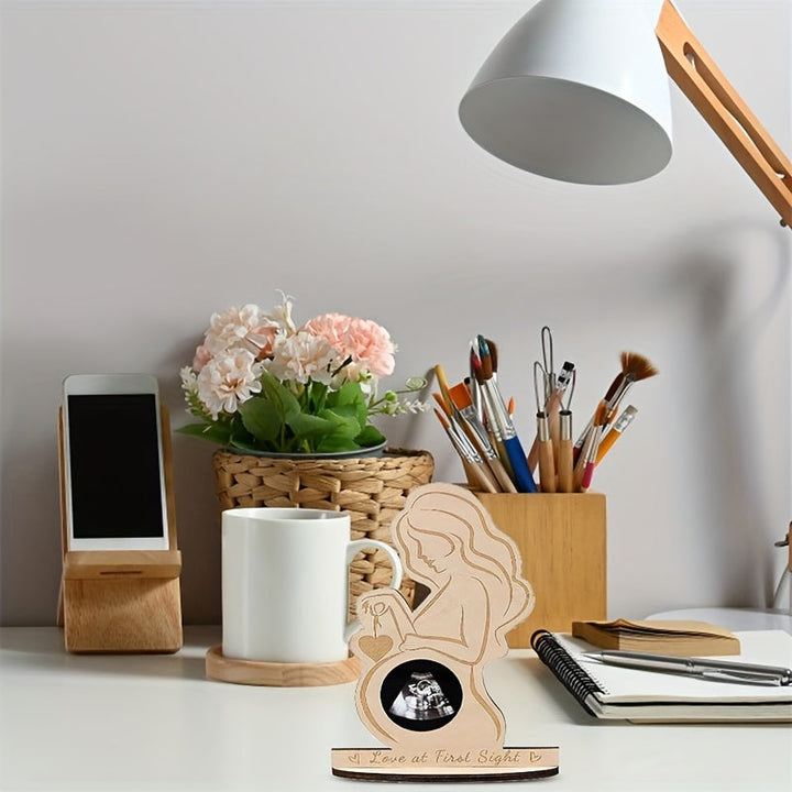 EchoLove – Cadre photo écho pour bébé – Cadre souvenir en bois