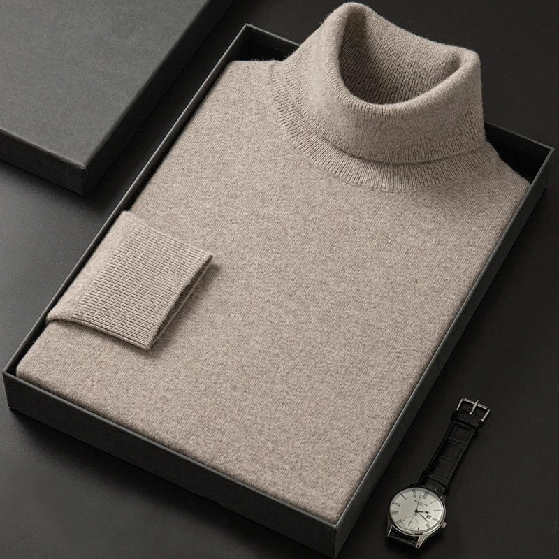 Thierry | Elegant Pull à col roulé