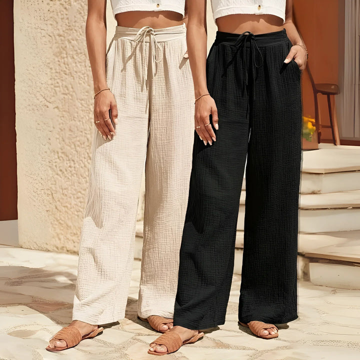 Ariane | Pantalon taille haute à jambe large