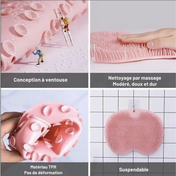 MHDW Tapis à brosses avec ventouses