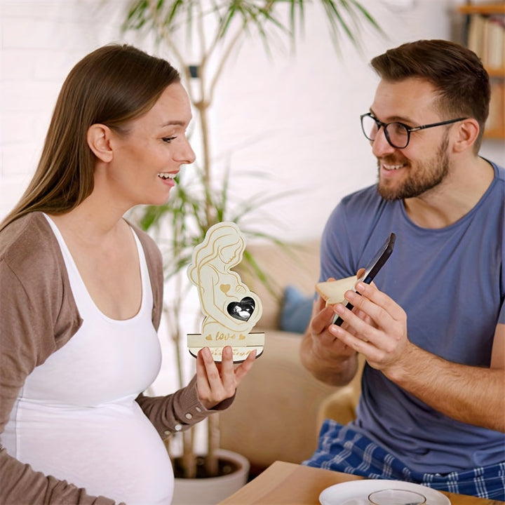 EchoLove – Cadre photo écho pour bébé – Cadre souvenir en bois