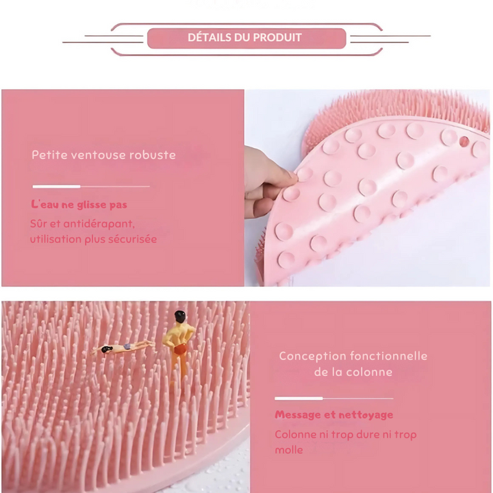 MHDW Tapis à brosses avec ventouses