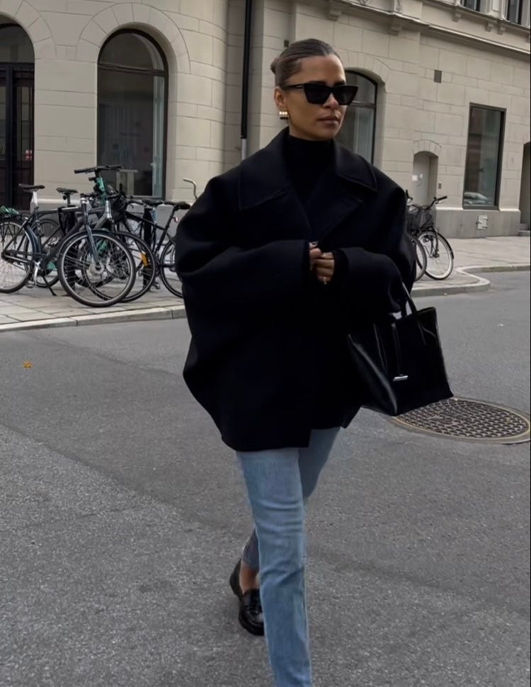 Claudine | Manteau de laine surdimensionné