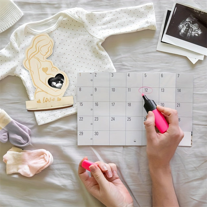 EchoLove – Cadre photo écho pour bébé – Cadre souvenir en bois